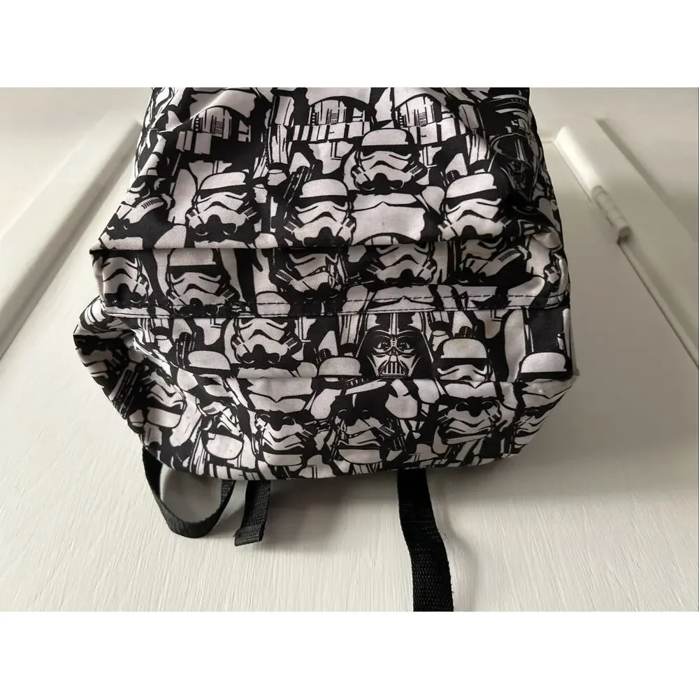 Star Wars Darth Vader Stormtroopers Backpack The Dark Side Black White School